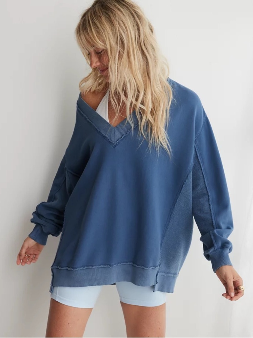 Aerie Vacay Every Day V Neck Sweatshirt